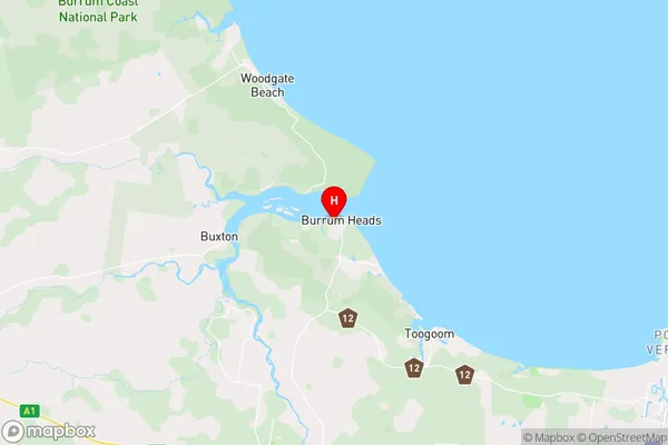 Burrum Heads,Queensland Area Map