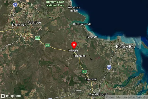 Howard,Queensland Satellite Map