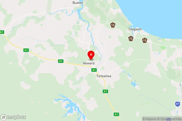 Howard,Queensland Area Map