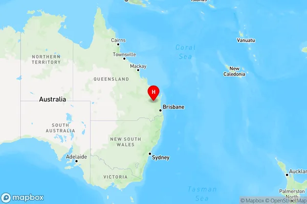 Warnung,Queensland Region Map