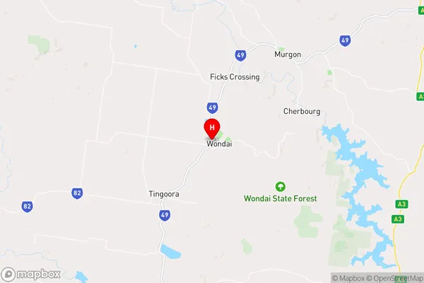 Wondai,Queensland Area Map