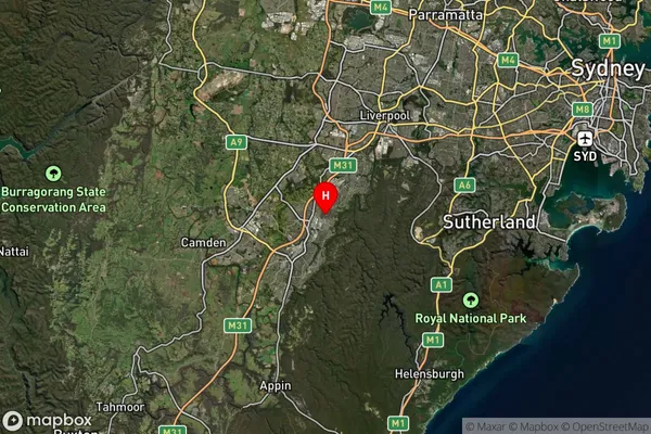 Minto,New South Wales Satellite Map