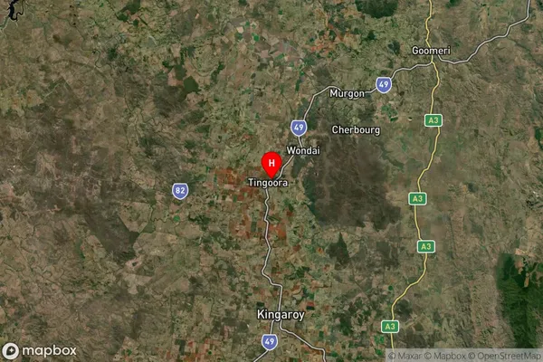 Tingoora,Queensland Satellite Map