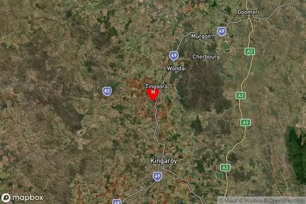 Wooroolin,Queensland Satellite Map