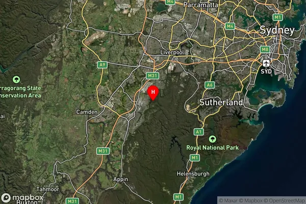 Minto Heights,New South Wales Satellite Map