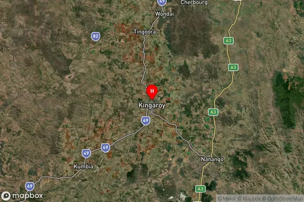 Kingaroy,Queensland Satellite Map