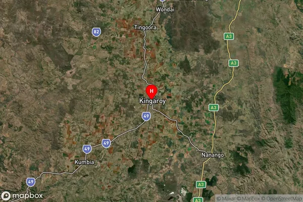 Kingaroy Dc,Queensland Satellite Map