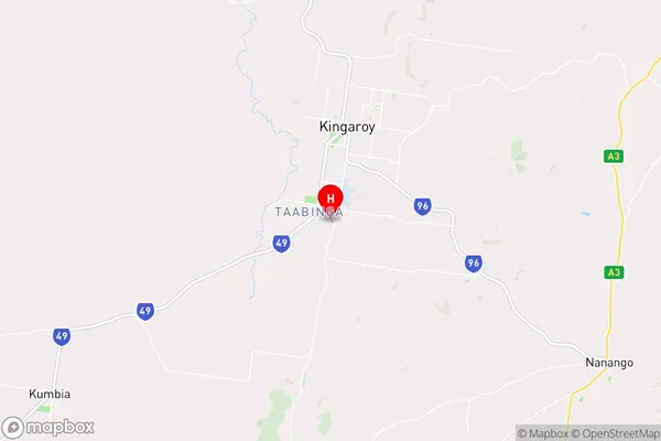 Taabinga,Queensland Area Map