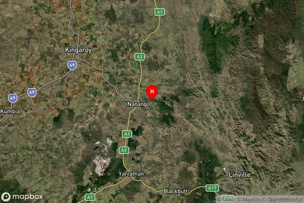 East Nanango,Queensland Satellite Map