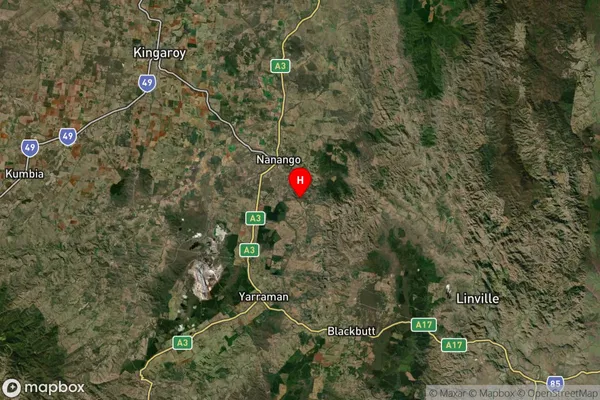 South East Nanango,Queensland Satellite Map