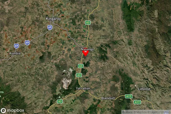 South Nanango,Queensland Satellite Map