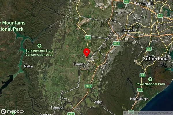 Harrington Park,New South Wales Satellite Map