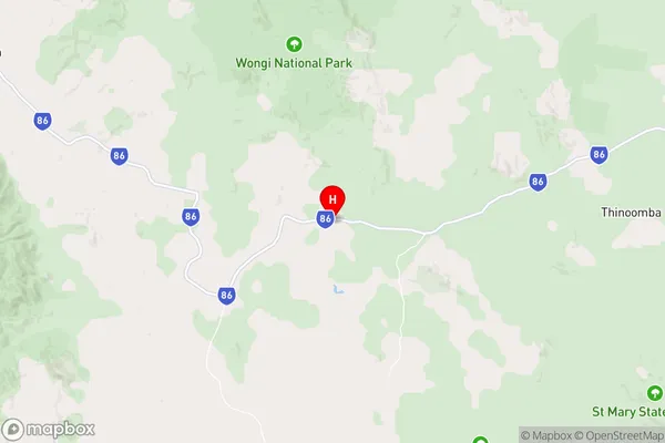 Brooweena,Queensland Area Map