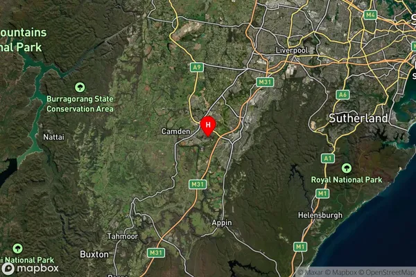 Mount Annan,New South Wales Satellite Map