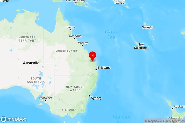 Coringa,Queensland Region Map