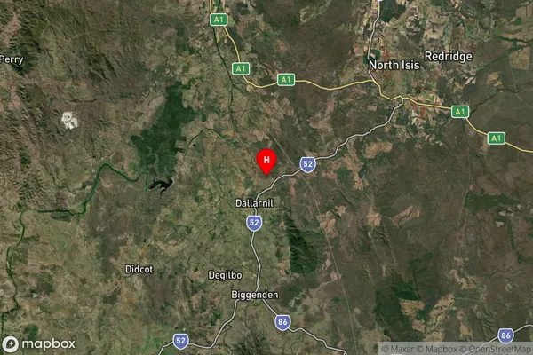 Dallarnil,Queensland Satellite Map