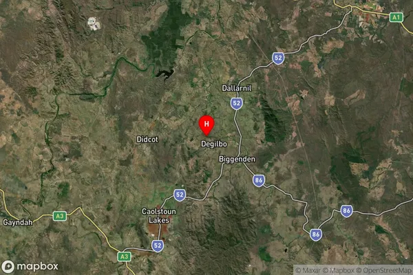 Degilbo,Queensland Satellite Map