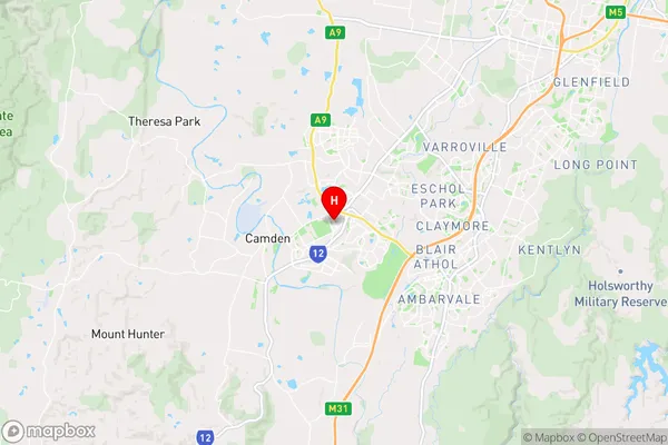 Narellan,New South Wales Area Map