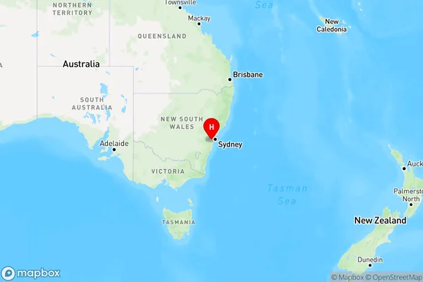 Narellan Dc,New South Wales Region Map