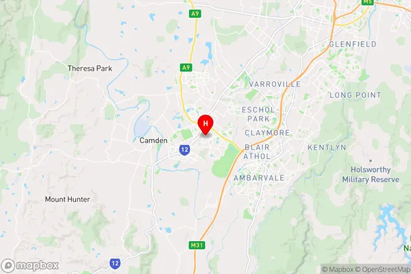 Narellan Vale,New South Wales Area Map