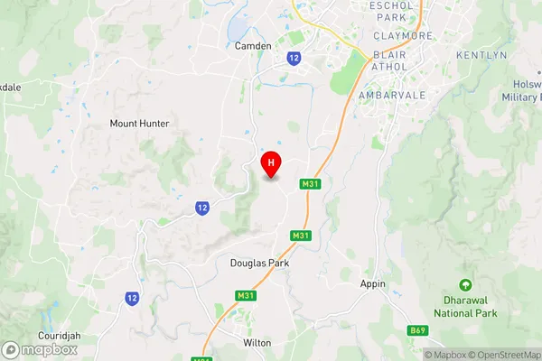 Menangle,New South Wales Area Map