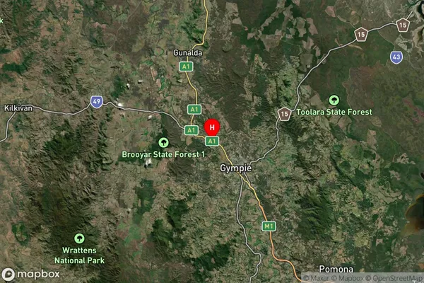 Chatsworth,Queensland Satellite Map