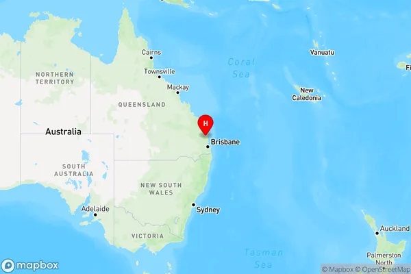 Coles Creek,Queensland Region Map