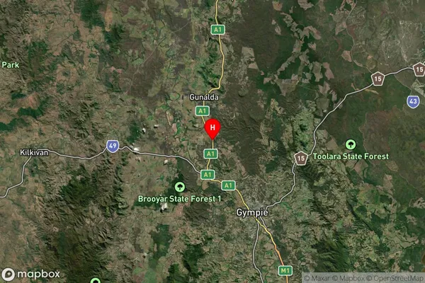 Curra,Queensland Satellite Map