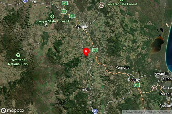 Dagun,Queensland Satellite Map