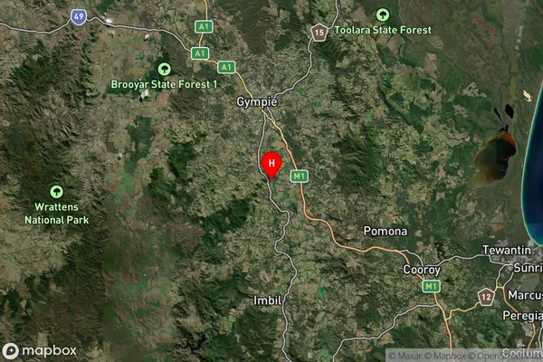 Gilldora,Queensland Satellite Map