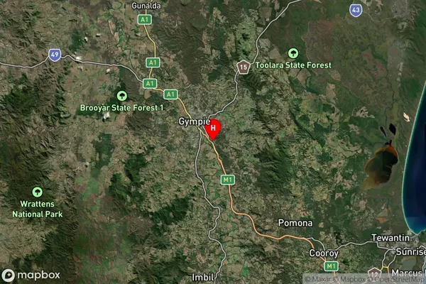 Glanmire,Queensland Satellite Map