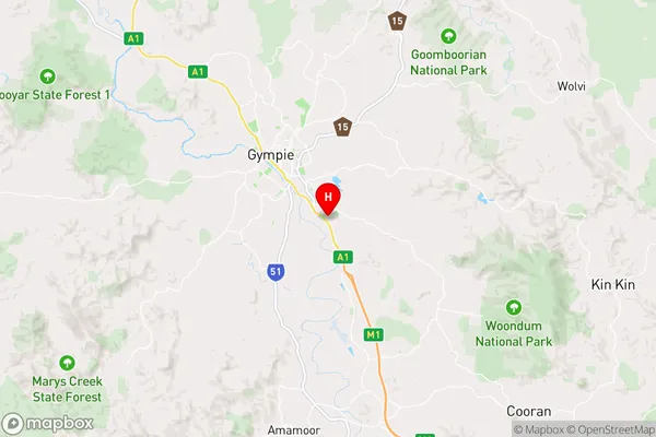 Glanmire,Queensland Area Map