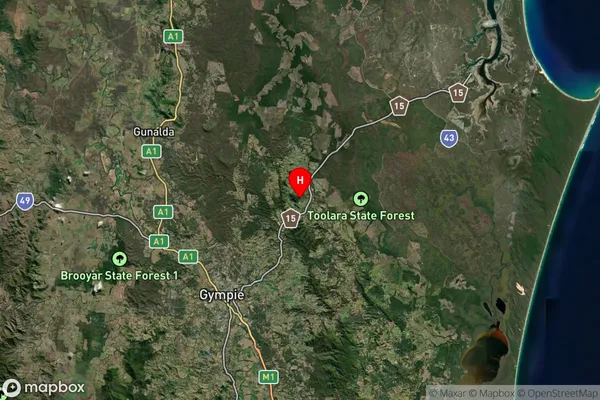 Goomboorian,Queensland Satellite Map