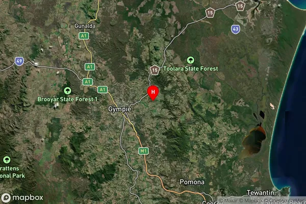 Greens Creek,Queensland Satellite Map