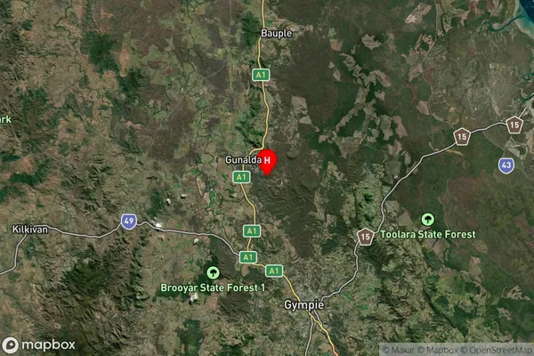 Gunalda,Queensland Satellite Map