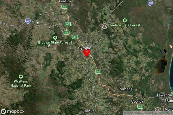 Jones Hill,Queensland Satellite Map