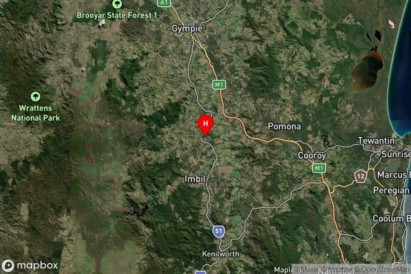 Kandanga,Queensland Satellite Map