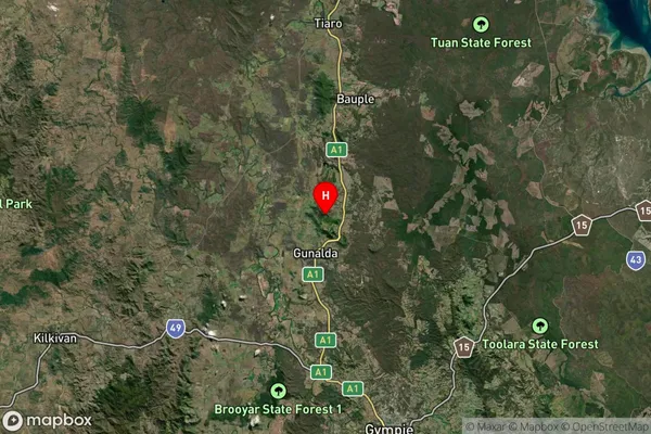 Kanigan,Queensland Satellite Map