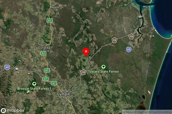 Kia Ora,Queensland Satellite Map