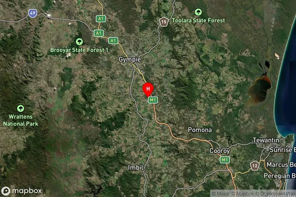 Kybong,Queensland Satellite Map