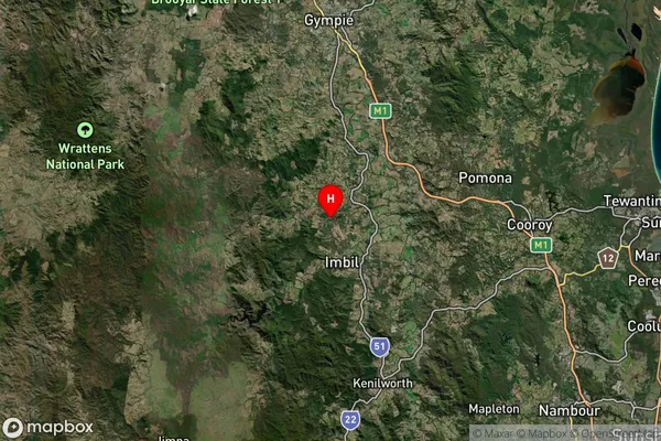 Melawondi,Queensland Satellite Map