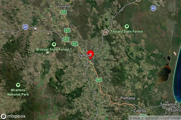 Monkland,Queensland Satellite Map