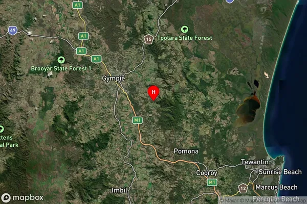 Mothar Mountain,Queensland Satellite Map