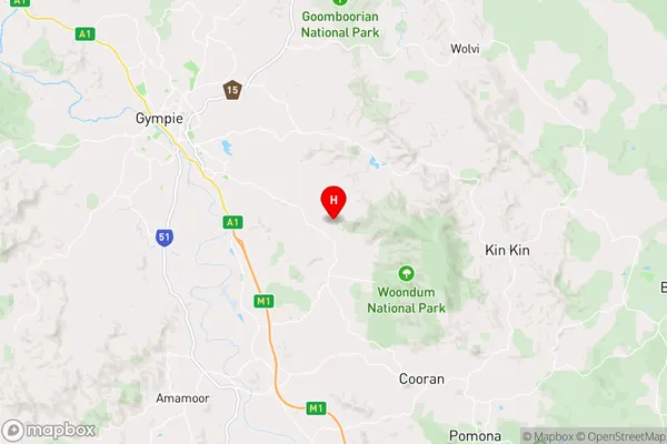 Mothar Mountain,Queensland Area Map