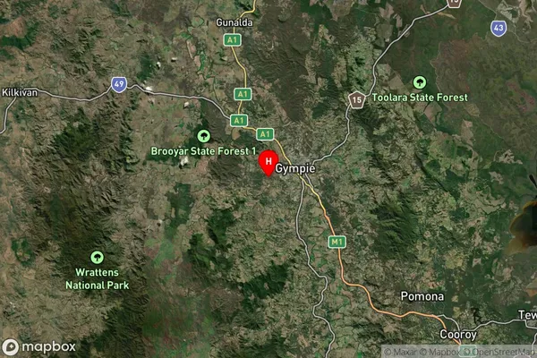 Nahrunda,Queensland Satellite Map