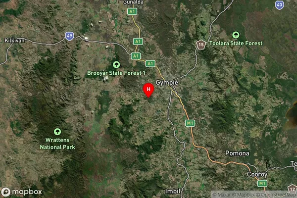 Pie Creek,Queensland Satellite Map