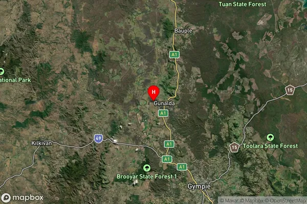 Scotchy Pocket,Queensland Satellite Map