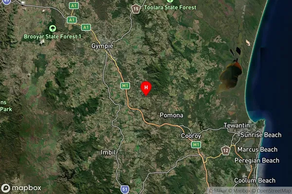 Traveston,Queensland Satellite Map