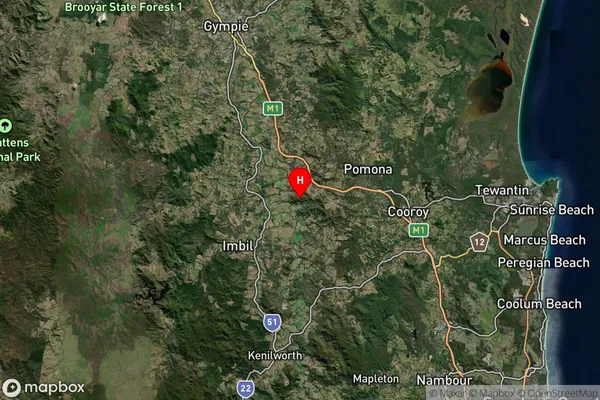 Tuchekoi,Queensland Satellite Map