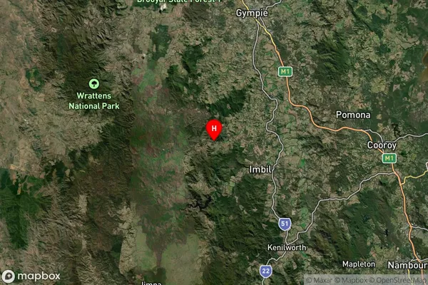 Upper Kandanga,Queensland Satellite Map